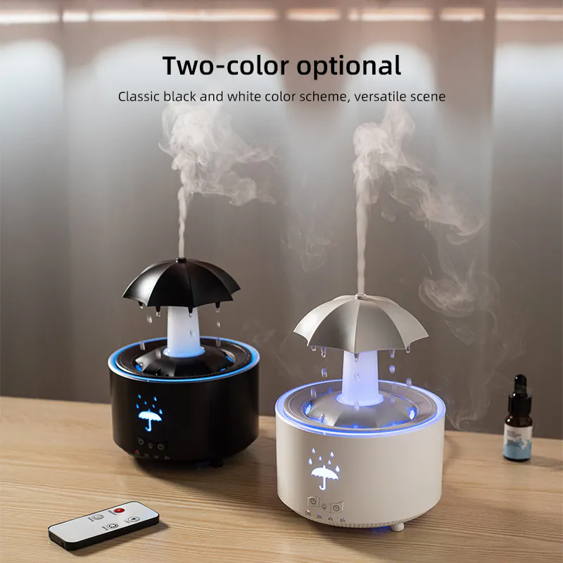 Rotating Umbrella Aroma Diffuser with LED Night Light