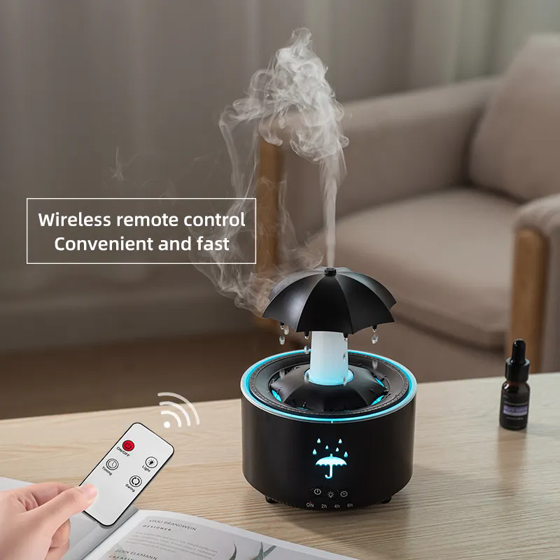 Rotating Umbrella Aroma Diffuser with LED Night Light